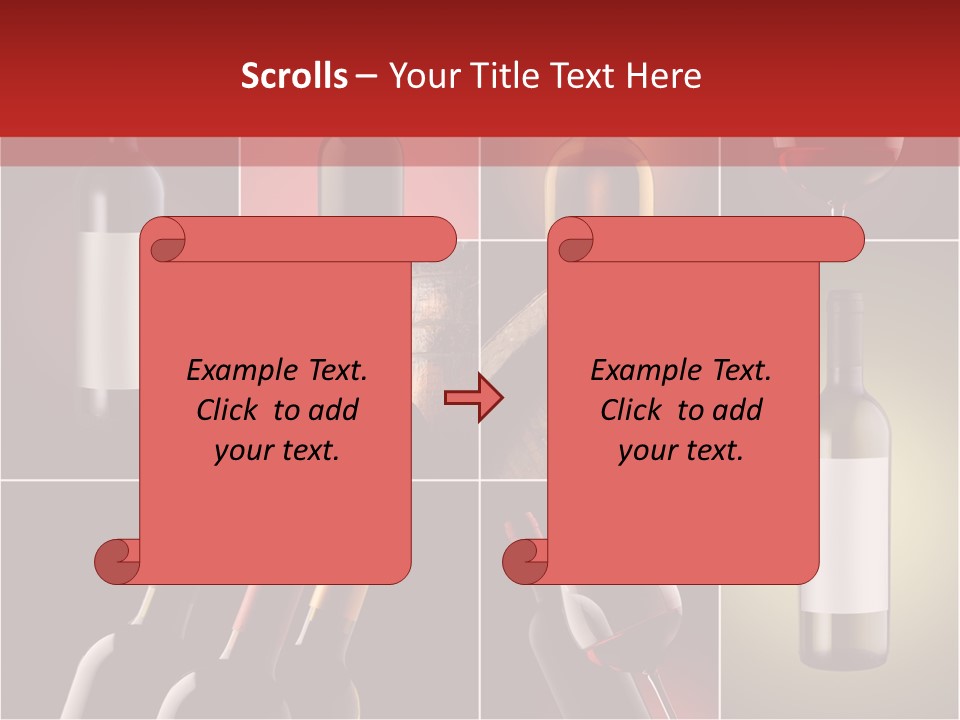 Cellar Red Wine Barrel PowerPoint Template