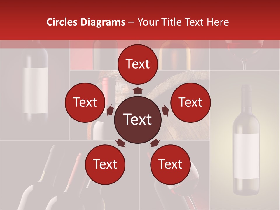 Cellar Red Wine Barrel PowerPoint Template