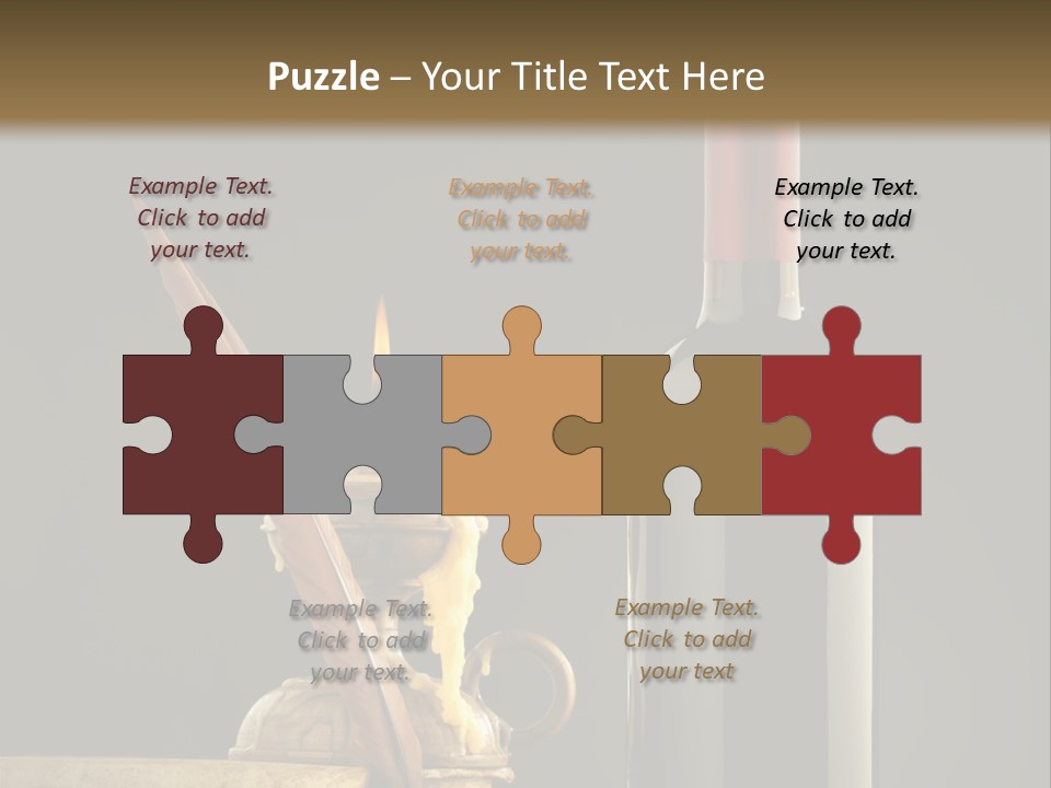 Merlot Books Dark Background PowerPoint Template