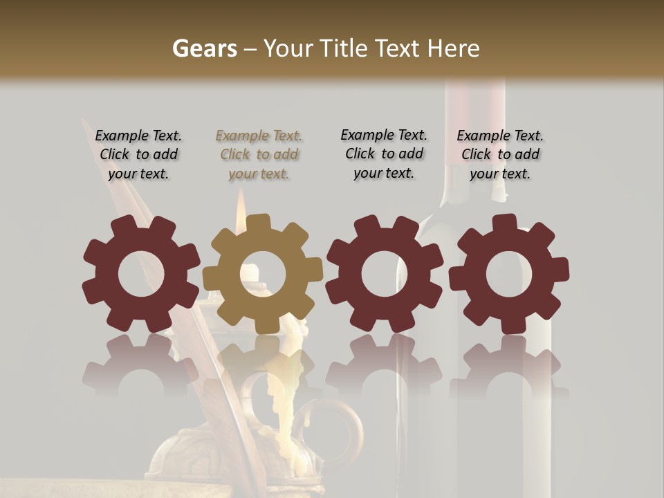 Merlot Books Dark Background PowerPoint Template