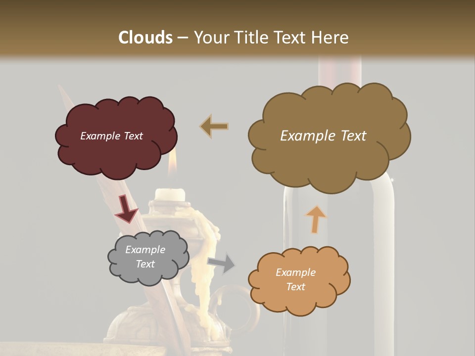 Merlot Books Dark Background PowerPoint Template