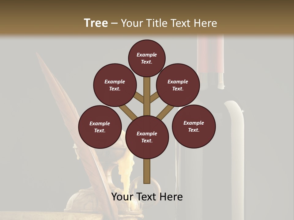 Merlot Books Dark Background PowerPoint Template