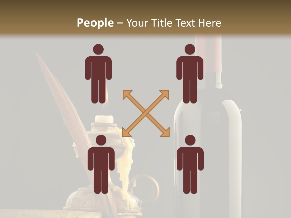 Merlot Books Dark Background PowerPoint Template