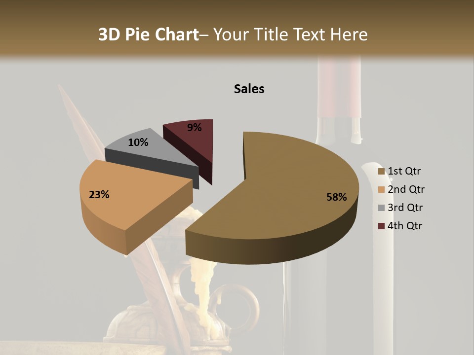 Merlot Books Dark Background PowerPoint Template