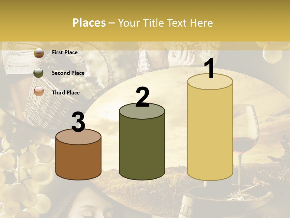 Peasant Red Wine Glass PowerPoint Template