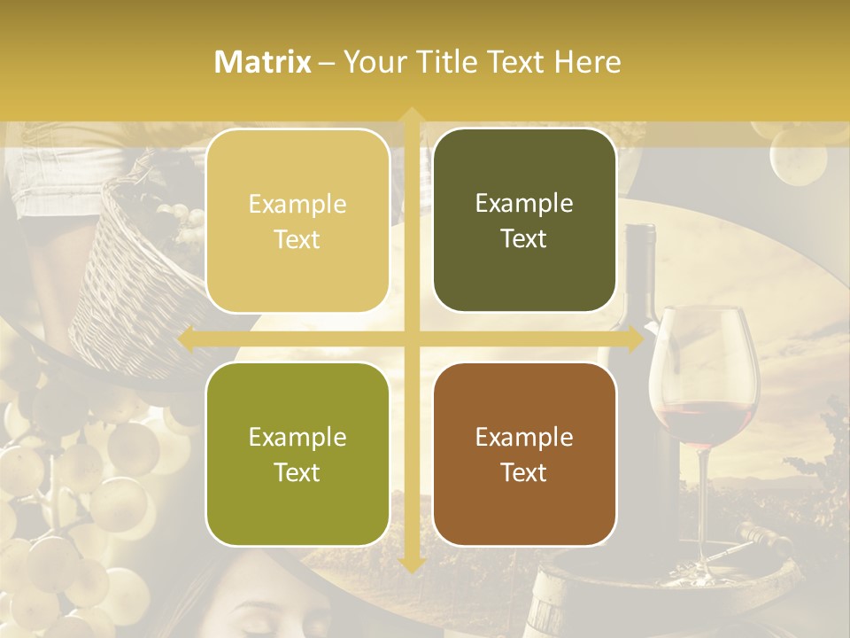 Peasant Red Wine Glass PowerPoint Template