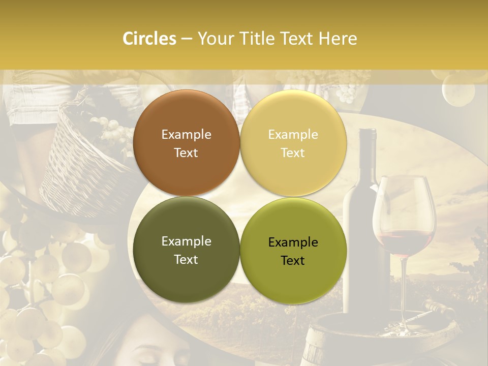 Peasant Red Wine Glass PowerPoint Template
