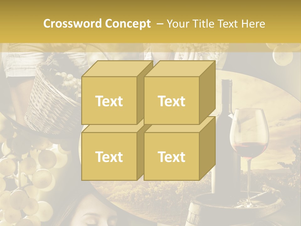 Peasant Red Wine Glass PowerPoint Template