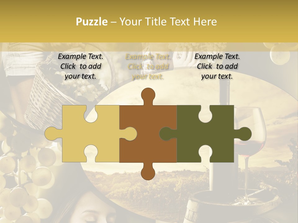 Peasant Red Wine Glass PowerPoint Template