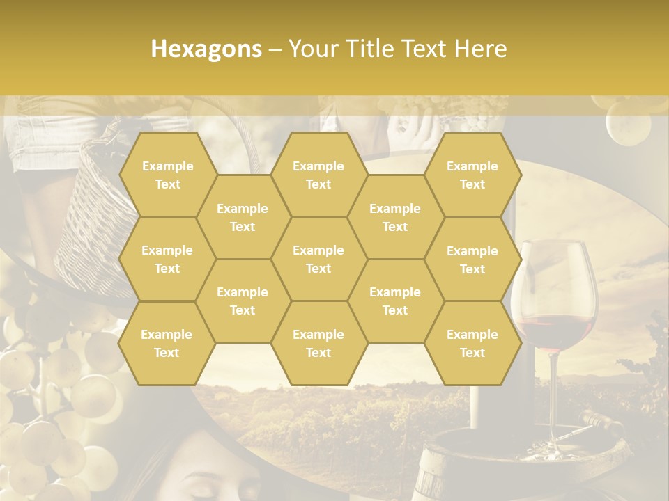 Peasant Red Wine Glass PowerPoint Template