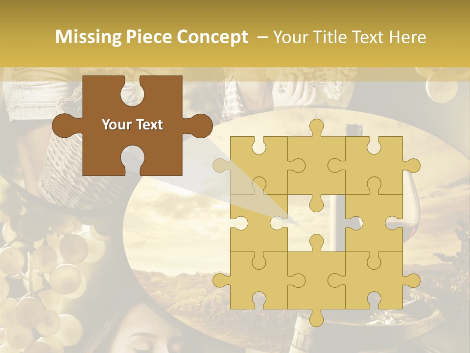 Peasant Red Wine Glass PowerPoint Template