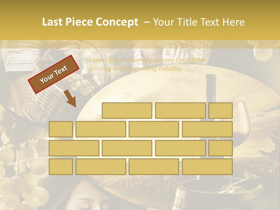 Peasant Red Wine Glass PowerPoint Template