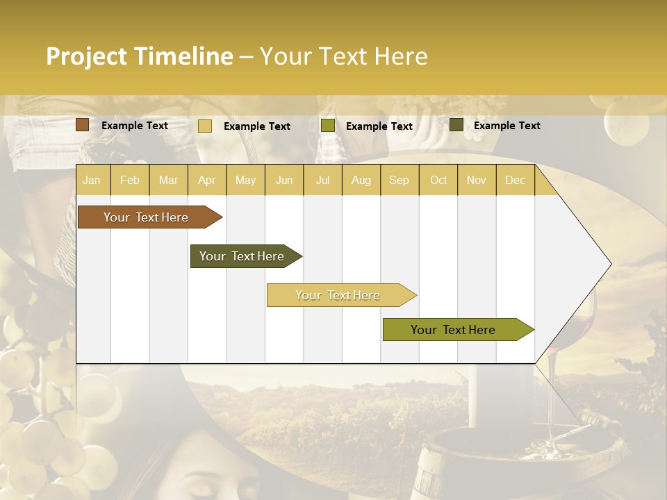 Peasant Red Wine Glass PowerPoint Template