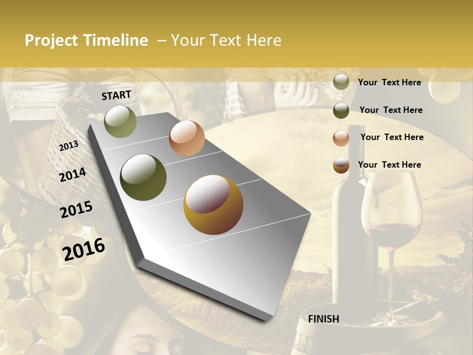 Peasant Red Wine Glass PowerPoint Template