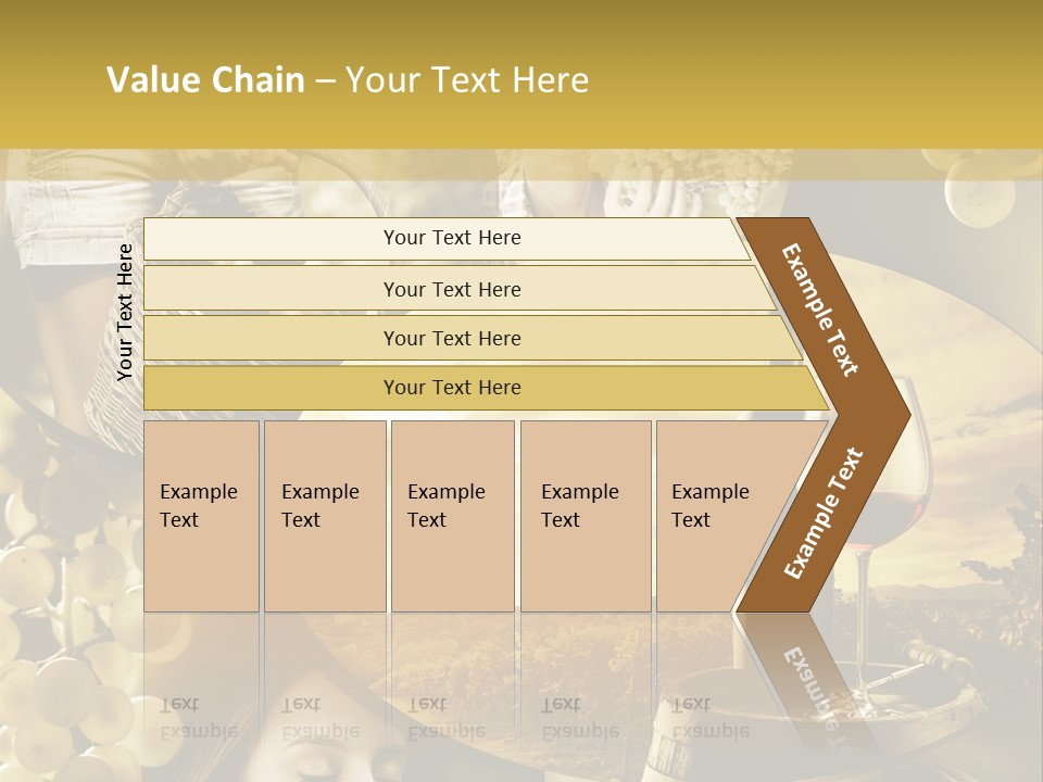 Peasant Red Wine Glass PowerPoint Template