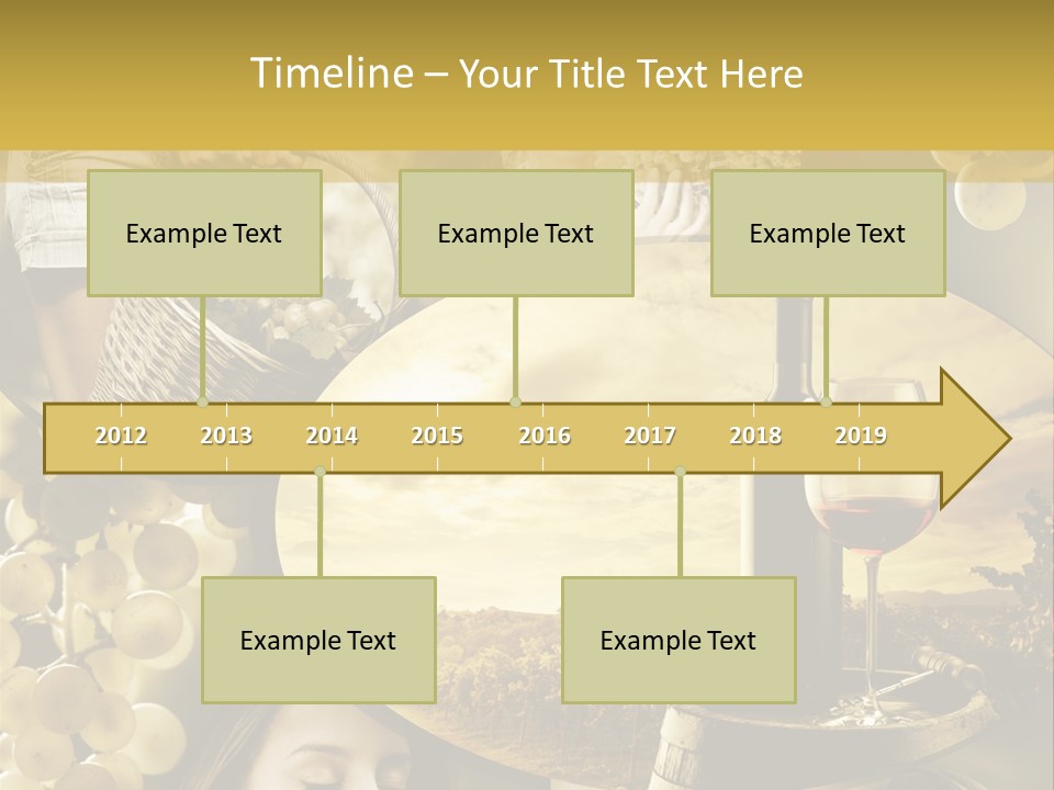 Peasant Red Wine Glass PowerPoint Template
