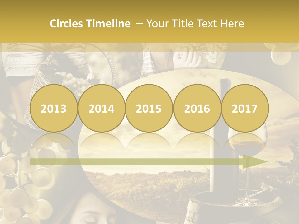 Peasant Red Wine Glass PowerPoint Template