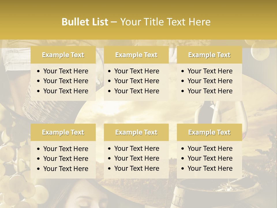 Peasant Red Wine Glass PowerPoint Template