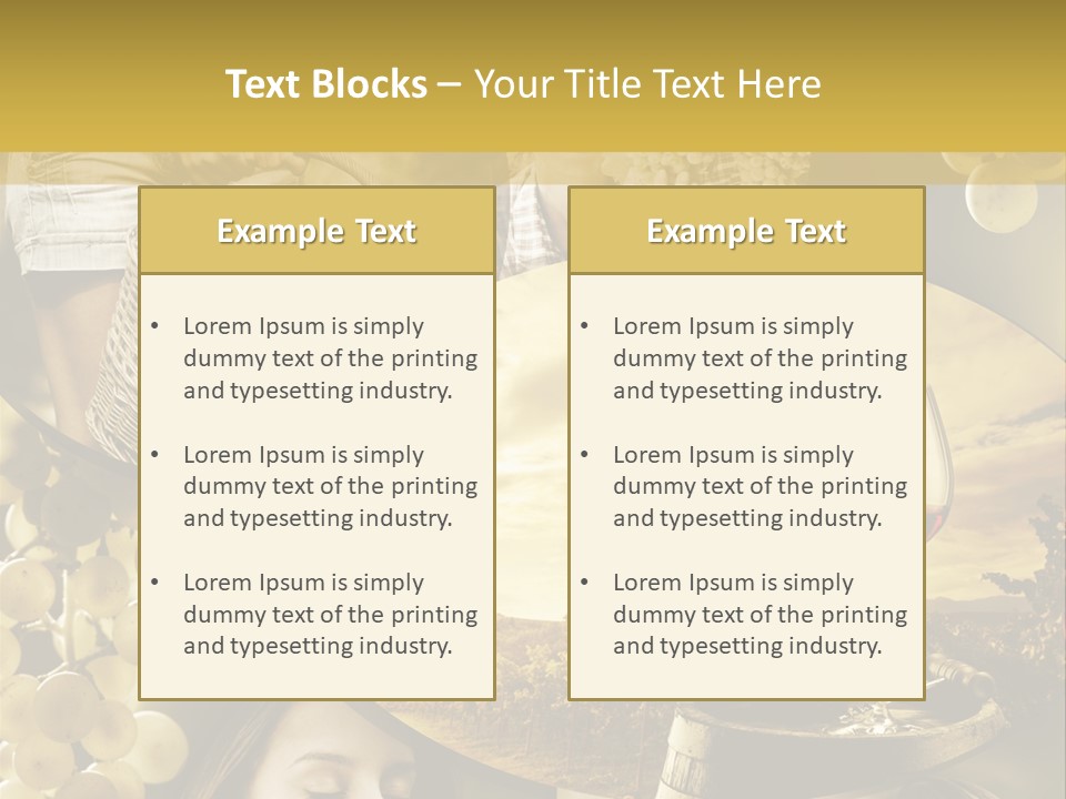 Peasant Red Wine Glass PowerPoint Template