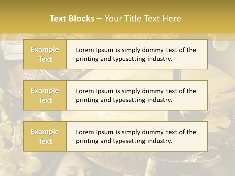 Peasant Red Wine Glass PowerPoint Template