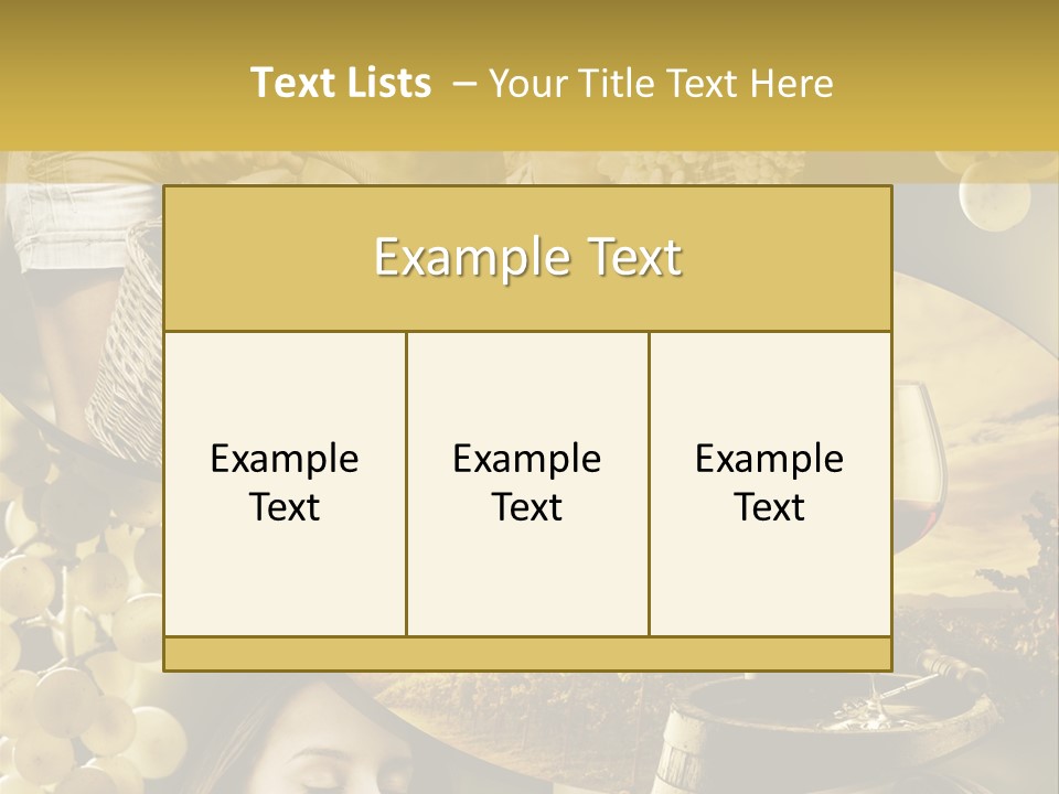 Peasant Red Wine Glass PowerPoint Template