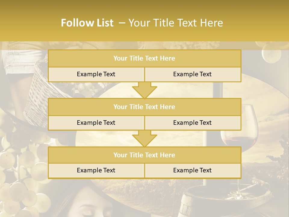 Peasant Red Wine Glass PowerPoint Template