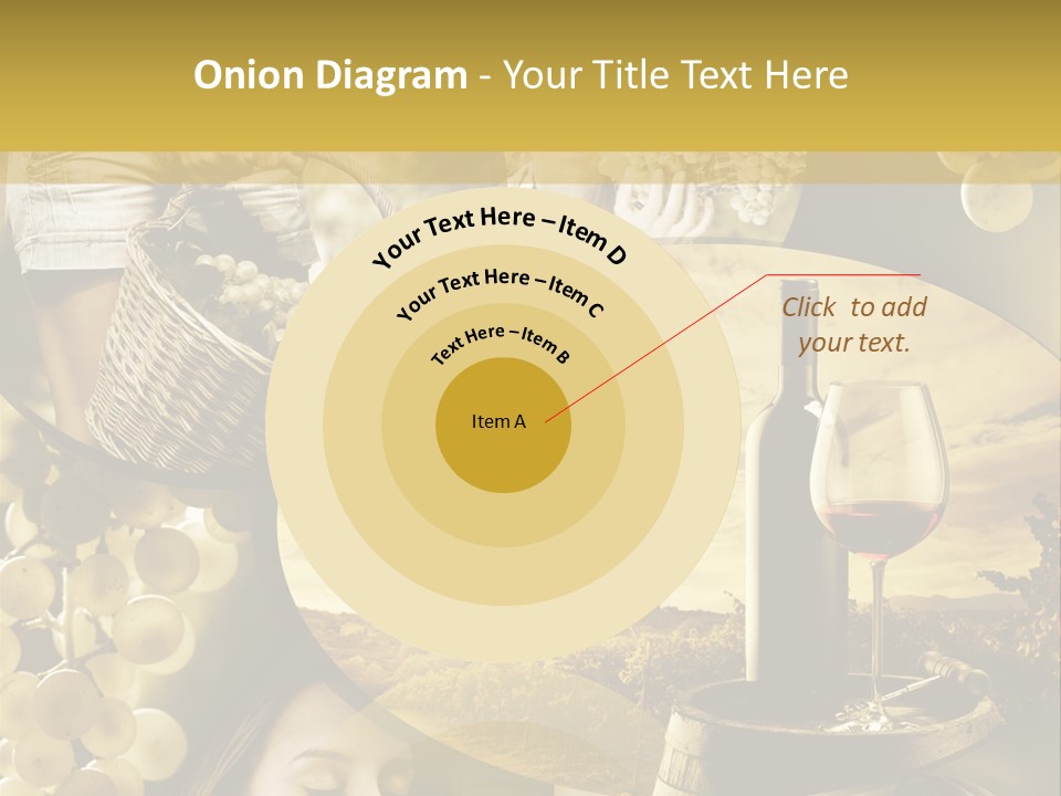 Peasant Red Wine Glass PowerPoint Template