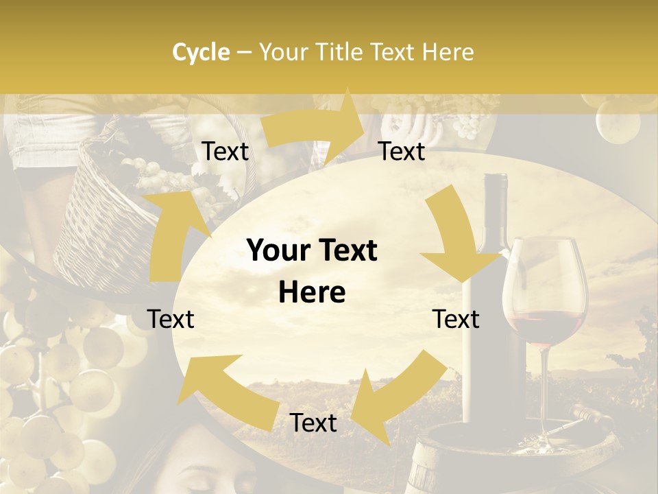 Peasant Red Wine Glass PowerPoint Template