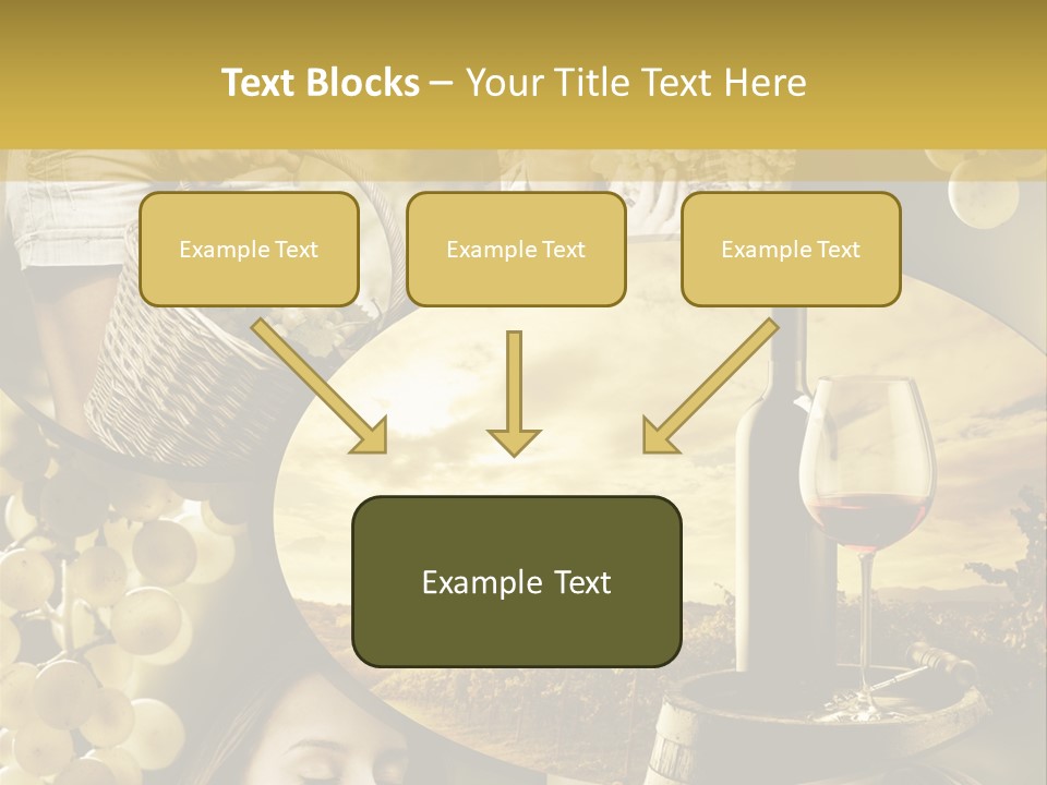 Peasant Red Wine Glass PowerPoint Template