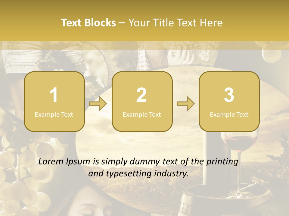 Peasant Red Wine Glass PowerPoint Template