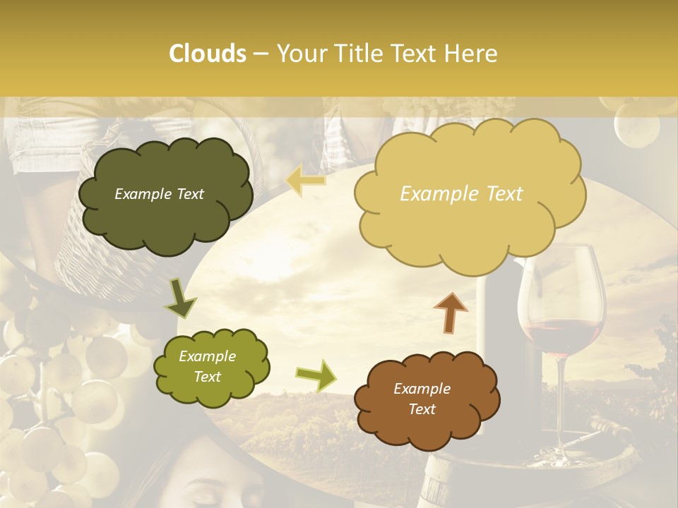 Peasant Red Wine Glass PowerPoint Template