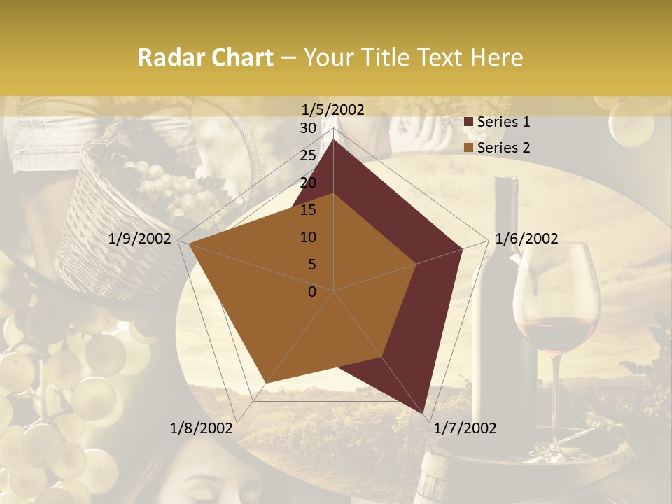 Peasant Red Wine Glass PowerPoint Template