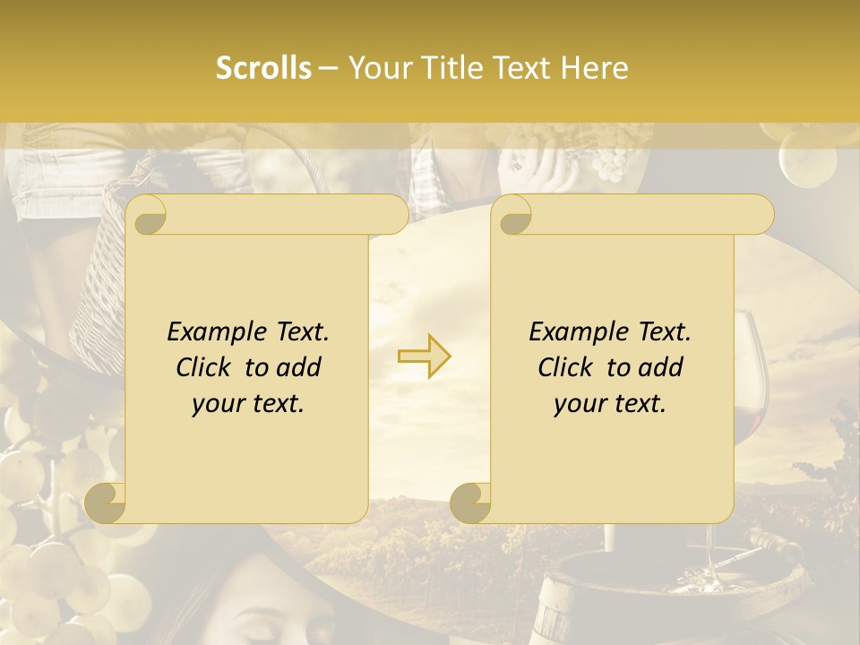 Peasant Red Wine Glass PowerPoint Template