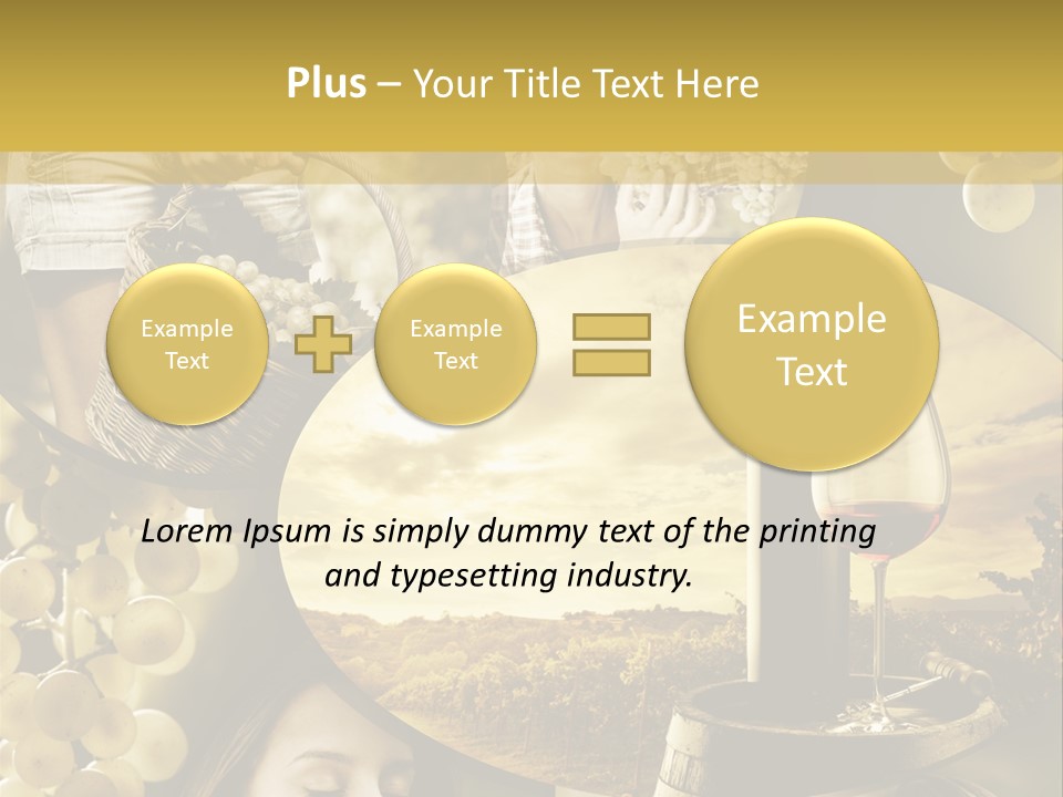 Peasant Red Wine Glass PowerPoint Template