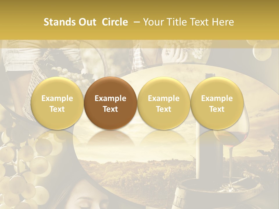 Peasant Red Wine Glass PowerPoint Template