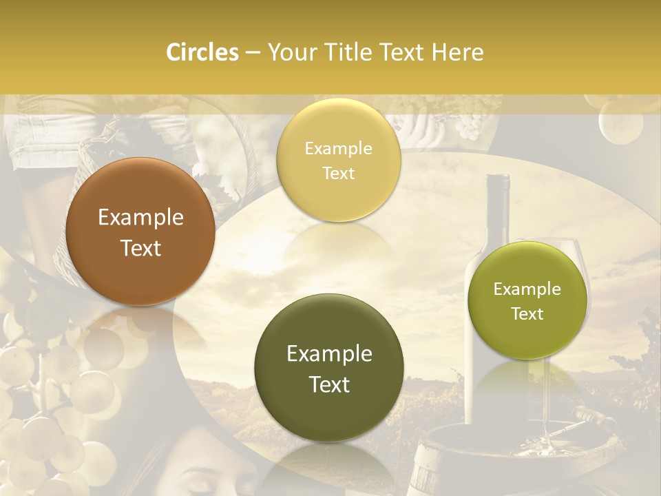 Peasant Red Wine Glass PowerPoint Template