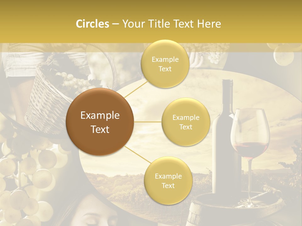 Peasant Red Wine Glass PowerPoint Template