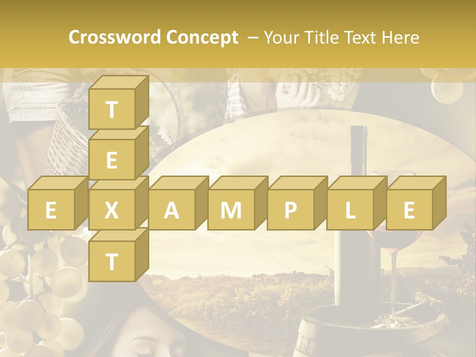 Peasant Red Wine Glass PowerPoint Template