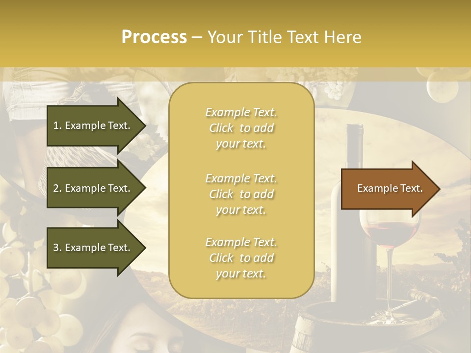 Peasant Red Wine Glass PowerPoint Template