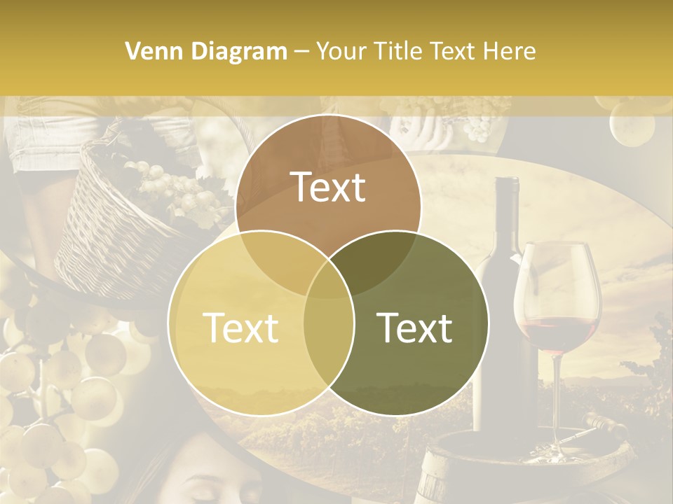 Peasant Red Wine Glass PowerPoint Template
