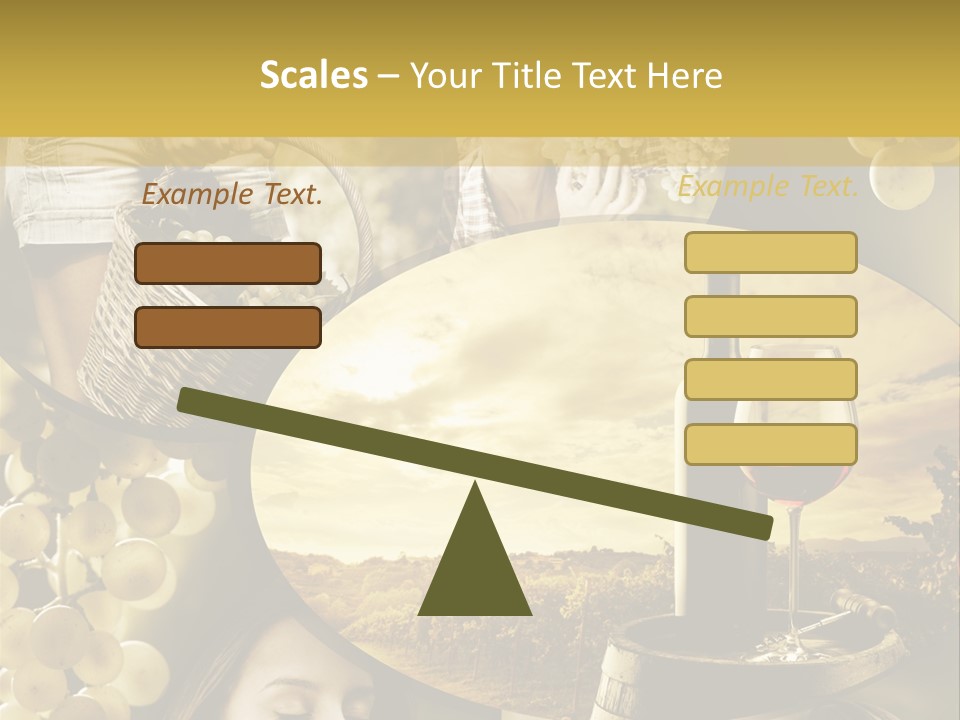 Peasant Red Wine Glass PowerPoint Template