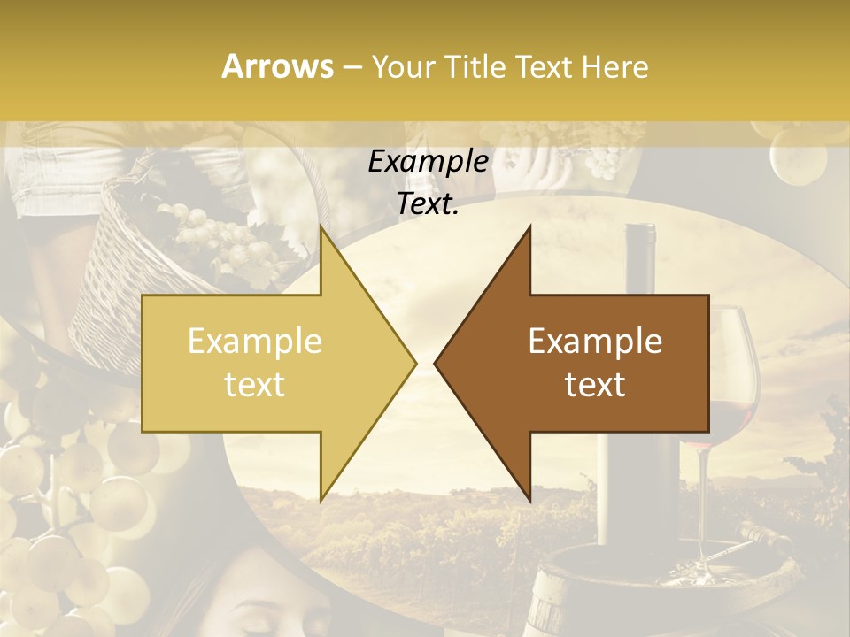 Peasant Red Wine Glass PowerPoint Template