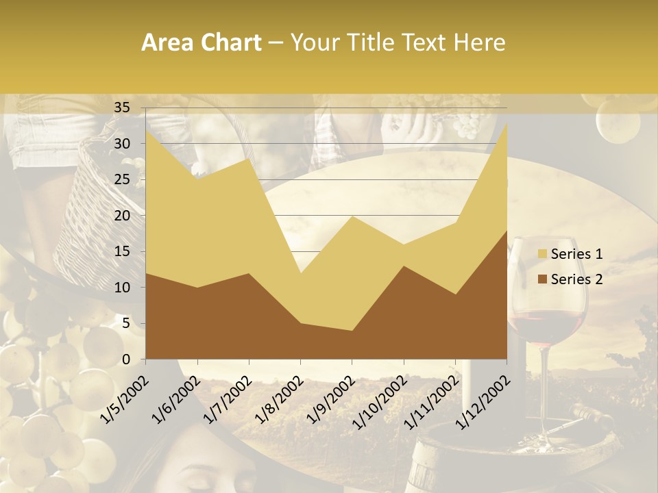 Peasant Red Wine Glass PowerPoint Template