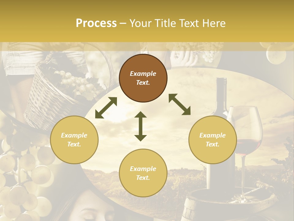 Peasant Red Wine Glass PowerPoint Template