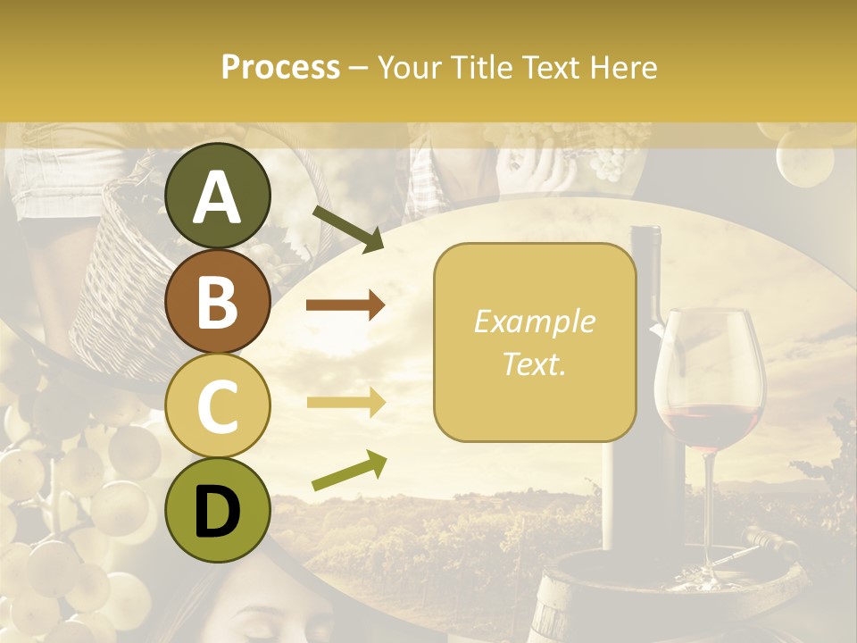 Peasant Red Wine Glass PowerPoint Template