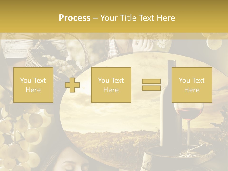 Peasant Red Wine Glass PowerPoint Template