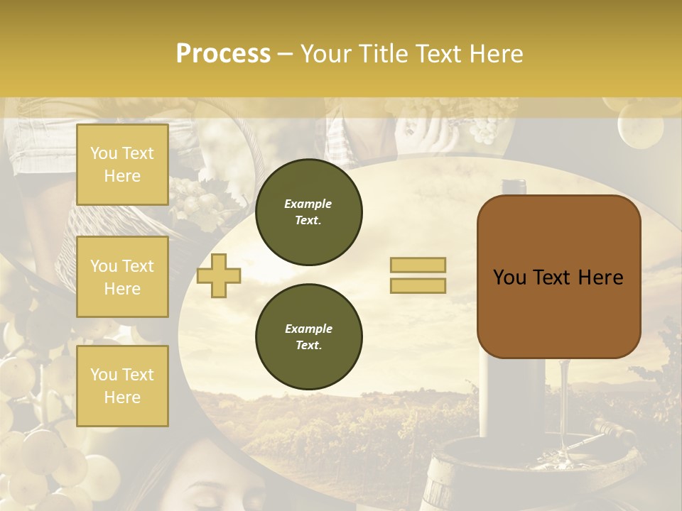 Peasant Red Wine Glass PowerPoint Template