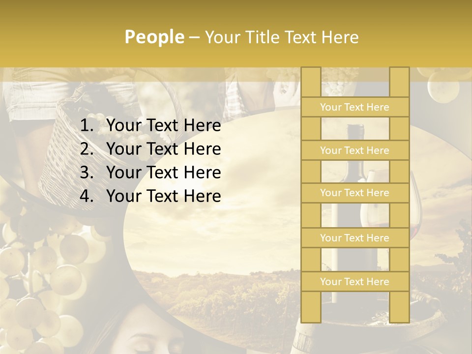 Peasant Red Wine Glass PowerPoint Template