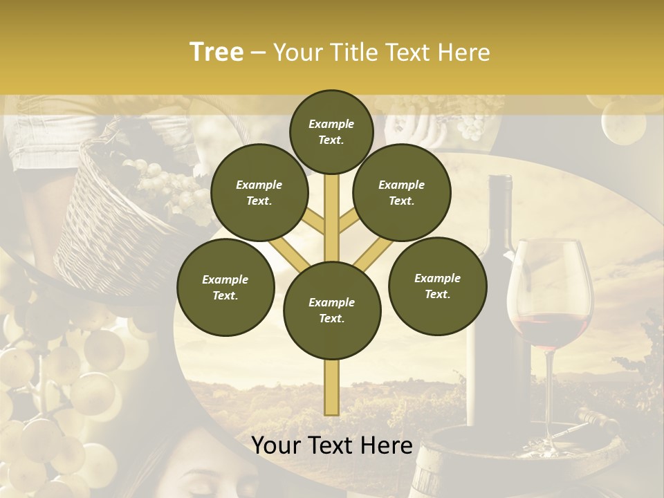 Peasant Red Wine Glass PowerPoint Template