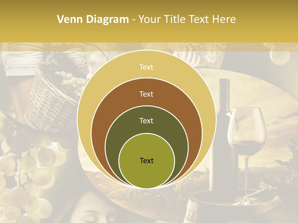 Peasant Red Wine Glass PowerPoint Template
